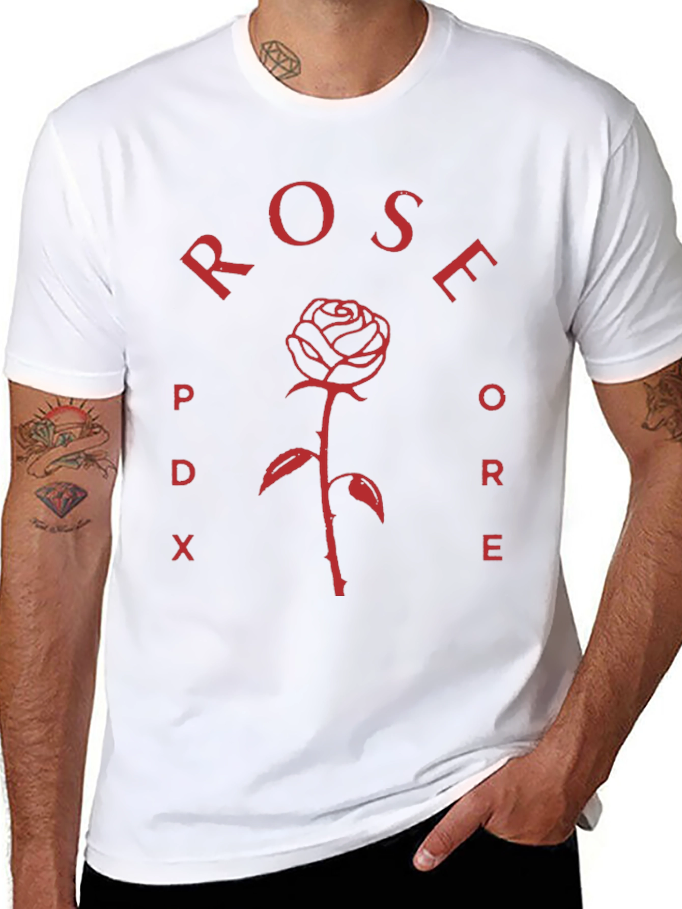 Rose PDX Black T-Shirt