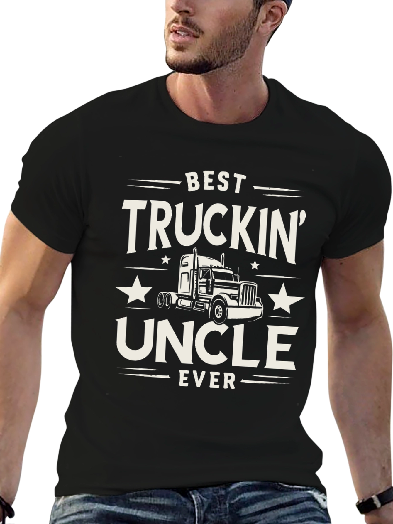 Best Truckin Uncle Ever Graphic T-Shirt