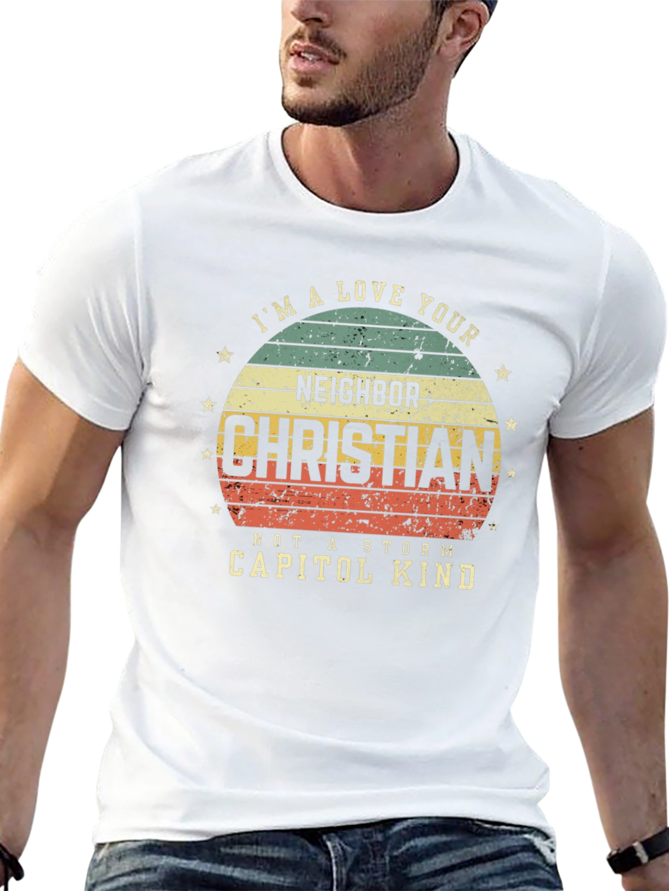 Love Your Neighbor Christian Tee