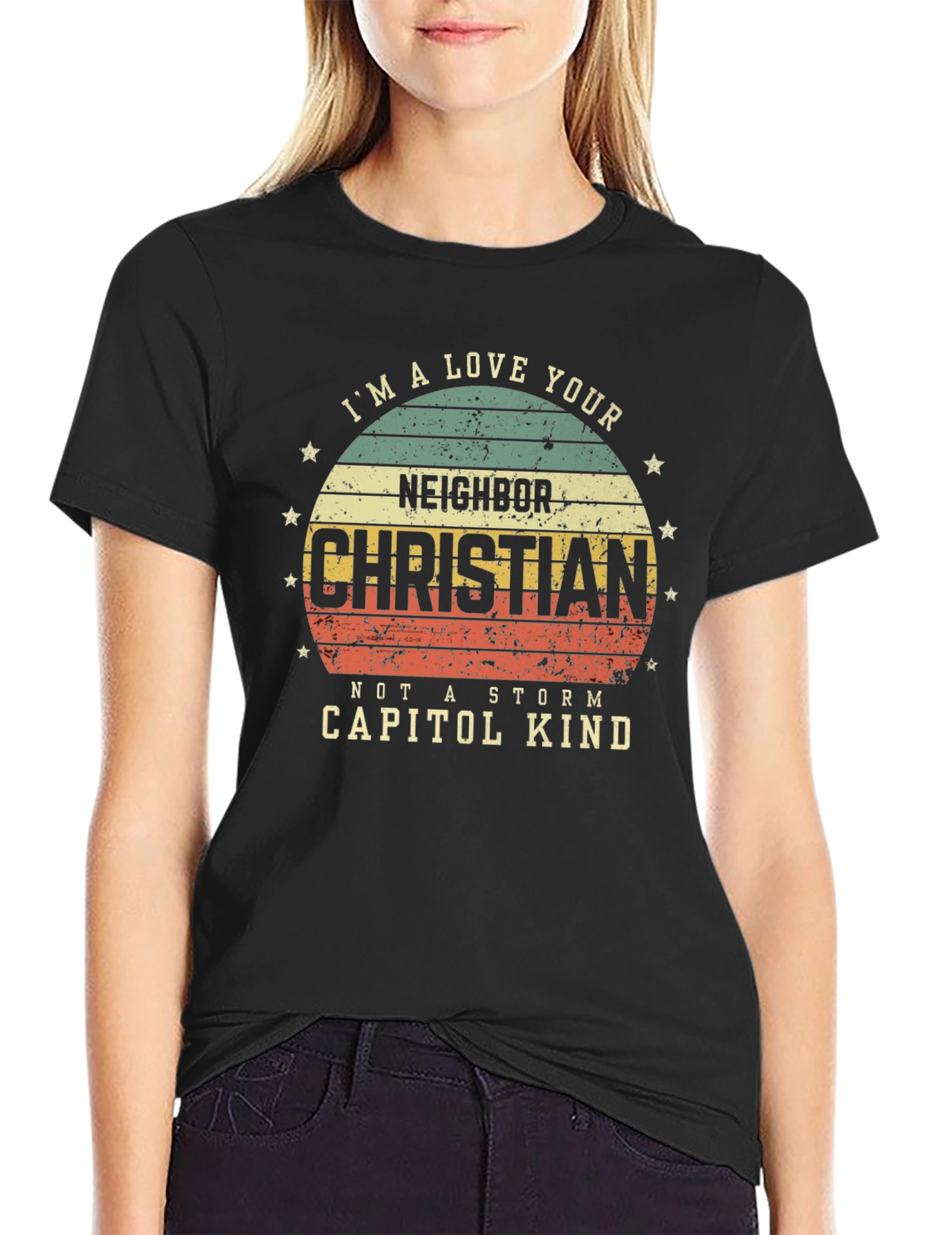 Love Your Neighbor Christian Tee