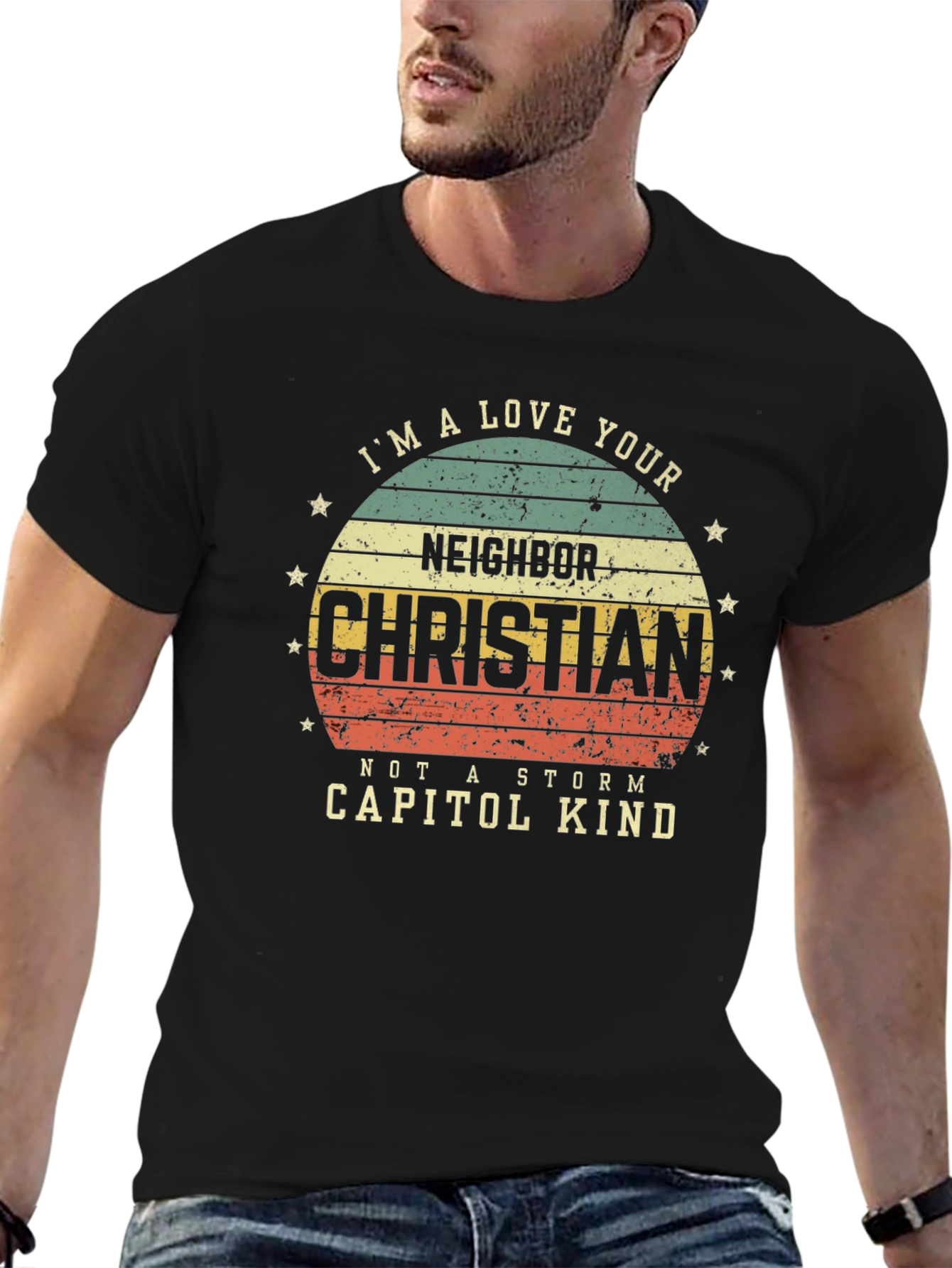 Love Your Neighbor Christian Tee