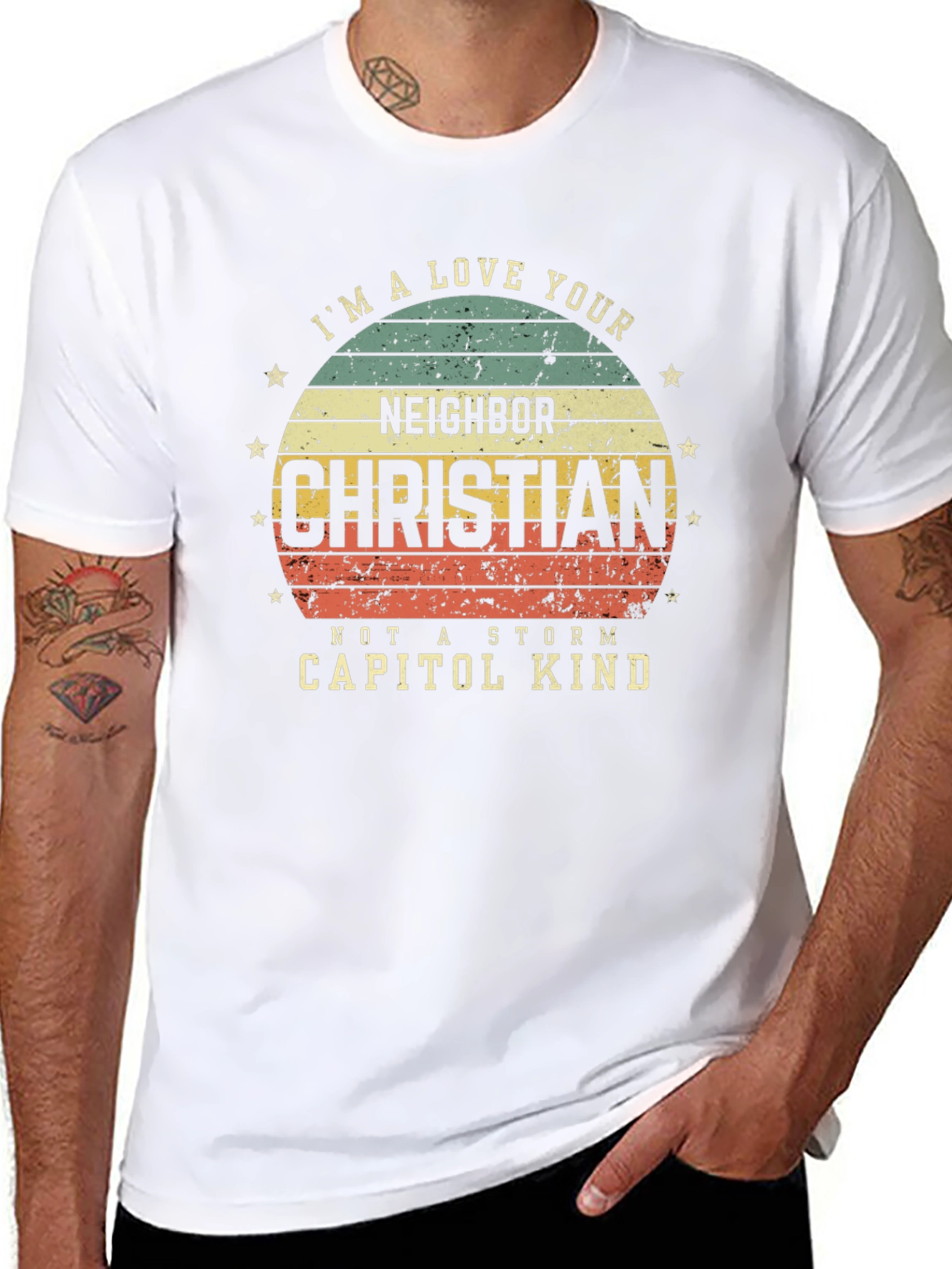 Love Your Neighbor Christian Tee