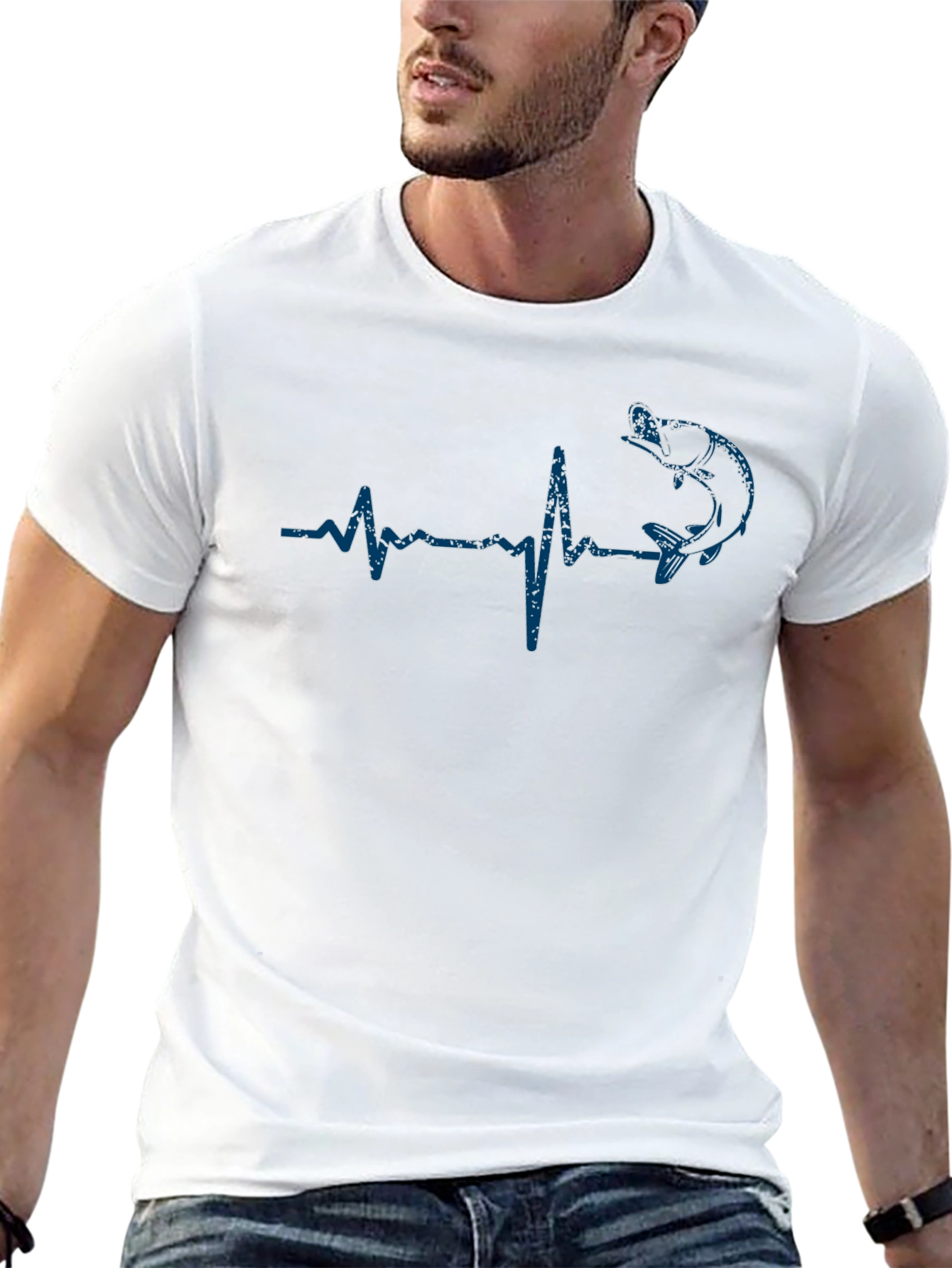 Fishing Heartbeat T-Shirt