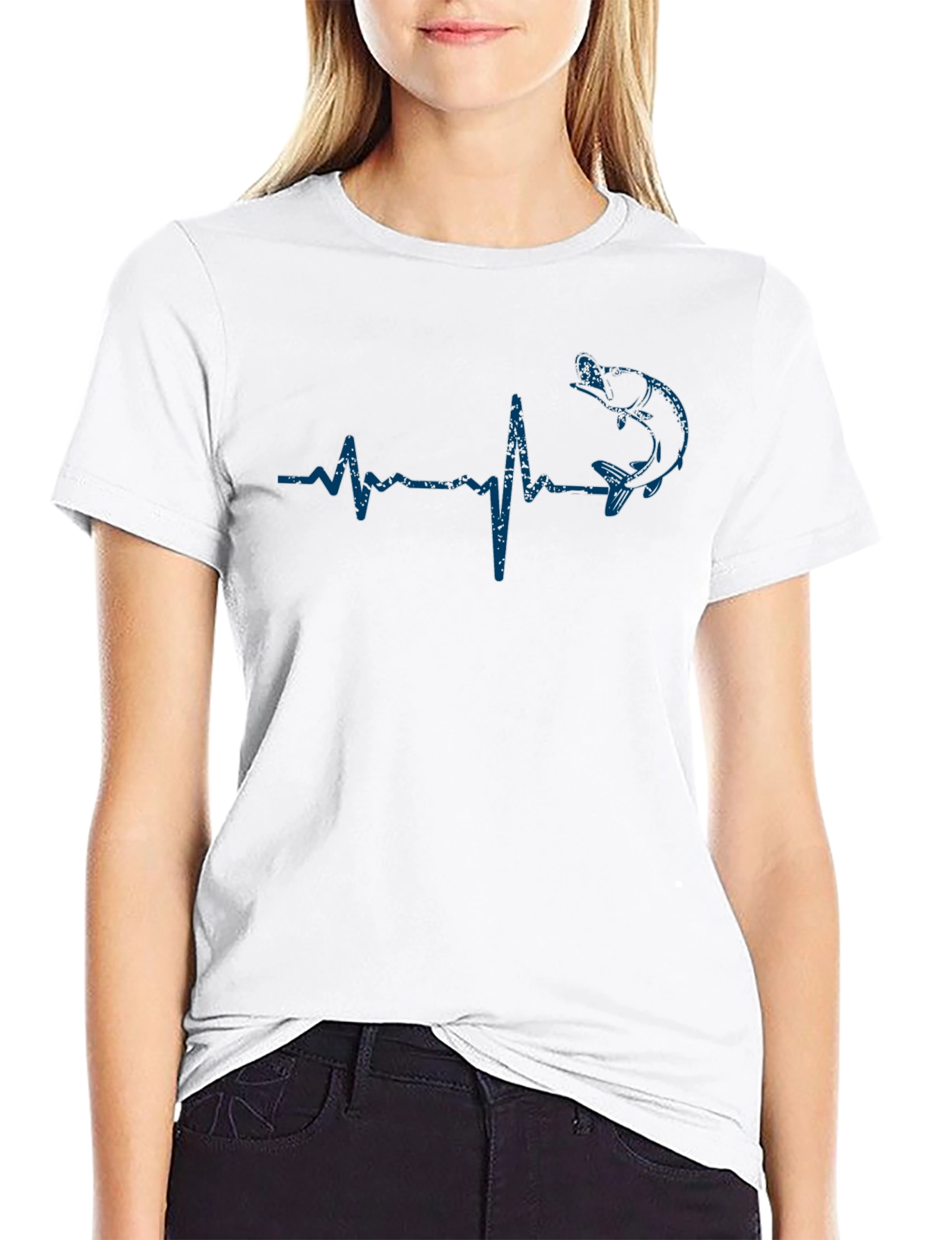 Fishing Heartbeat T-Shirt