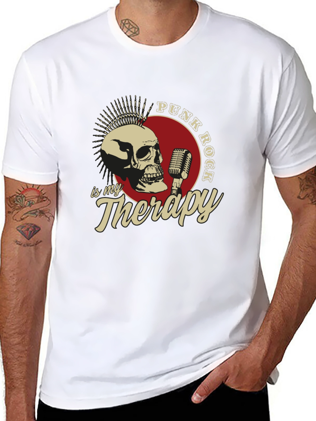 Punk Rock is My Therapy Graphic Tee