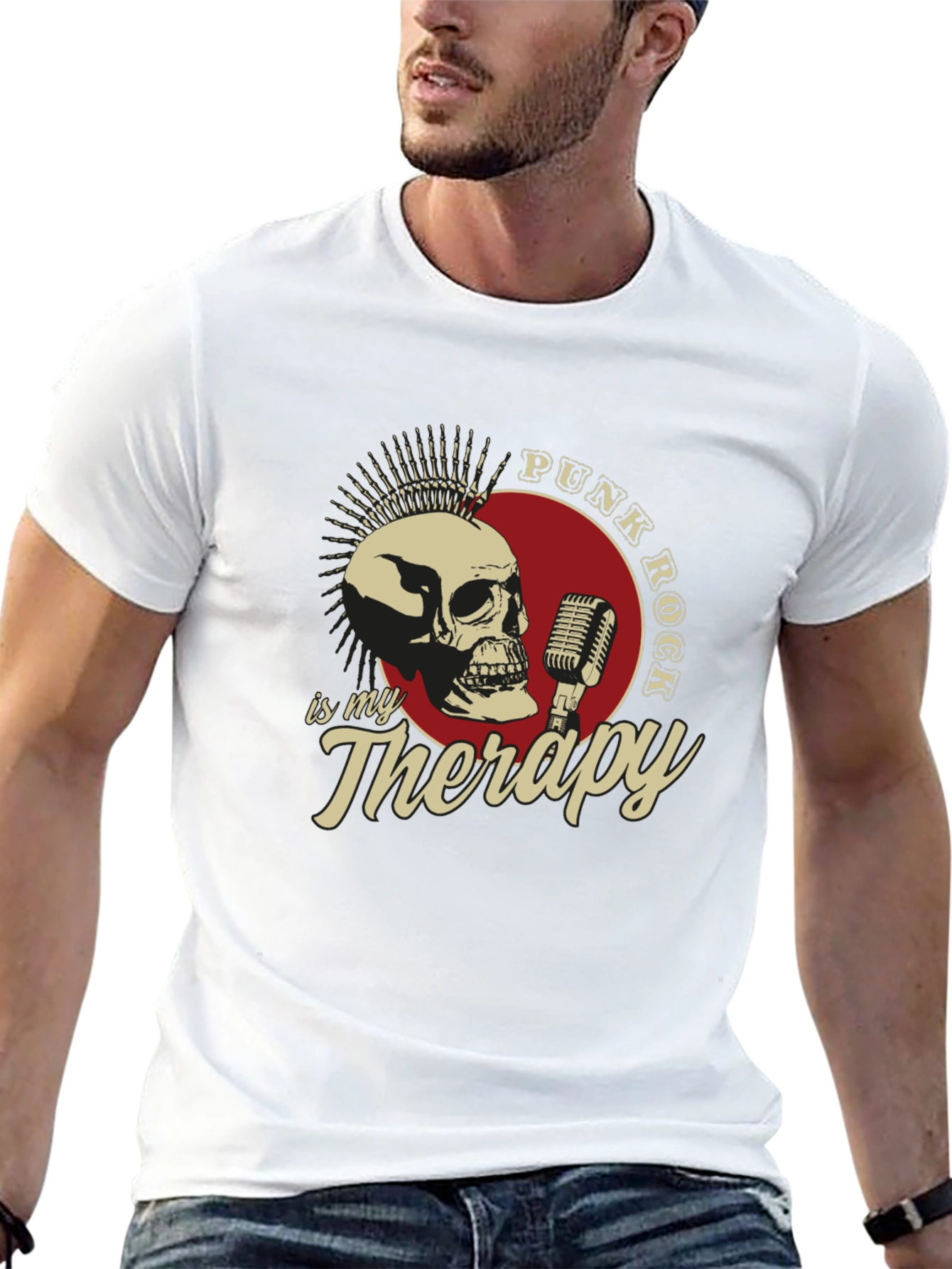 Punk Rock is My Therapy Graphic Tee
