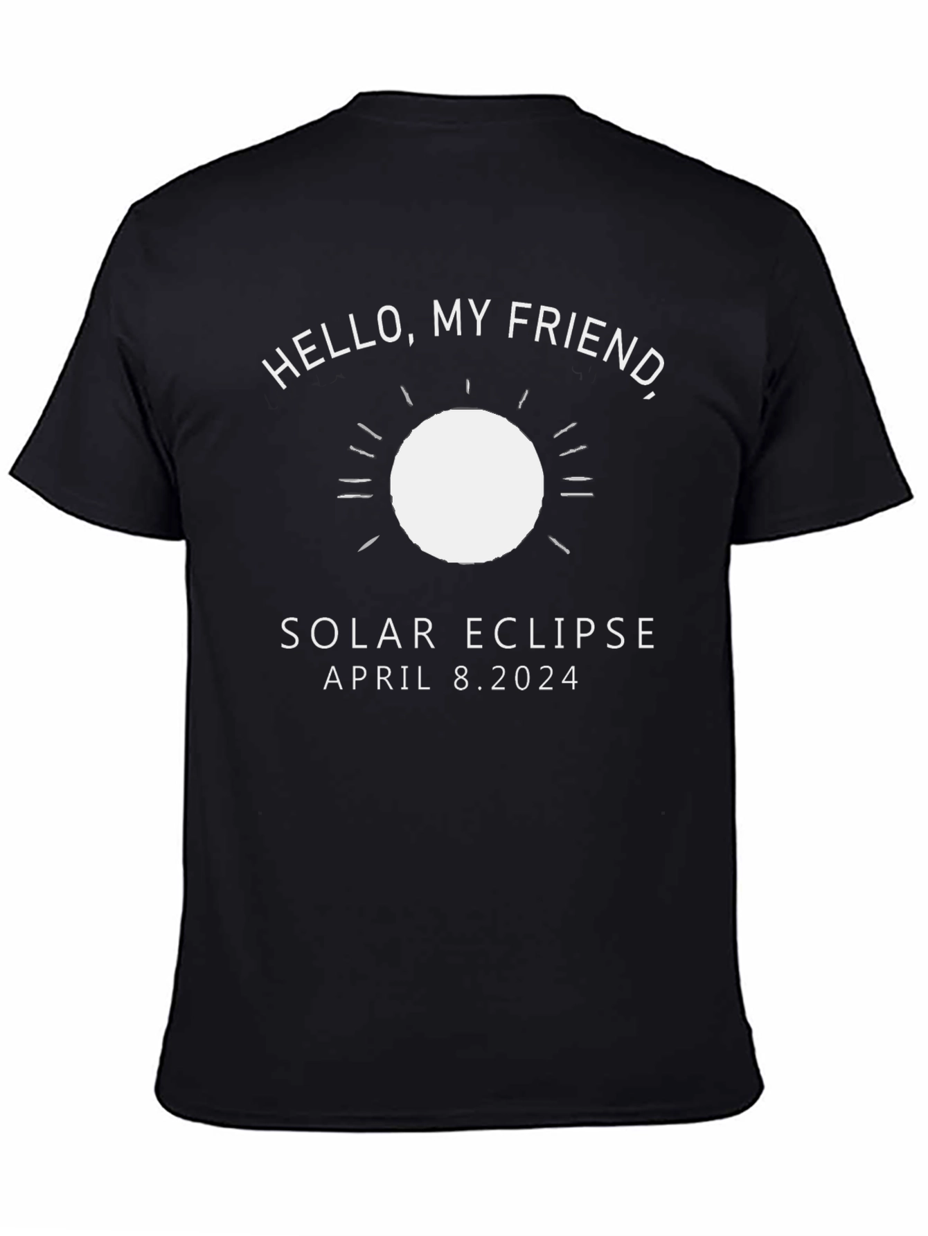 Solar Eclipse April 8 2024 Black T-Shirt
