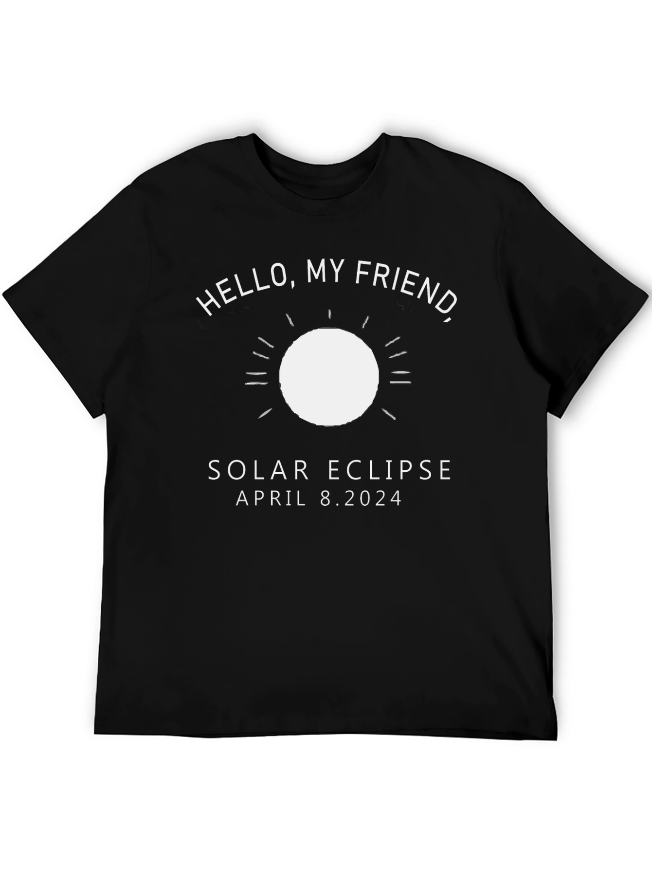 Solar Eclipse April 8 2024 Black T-Shirt