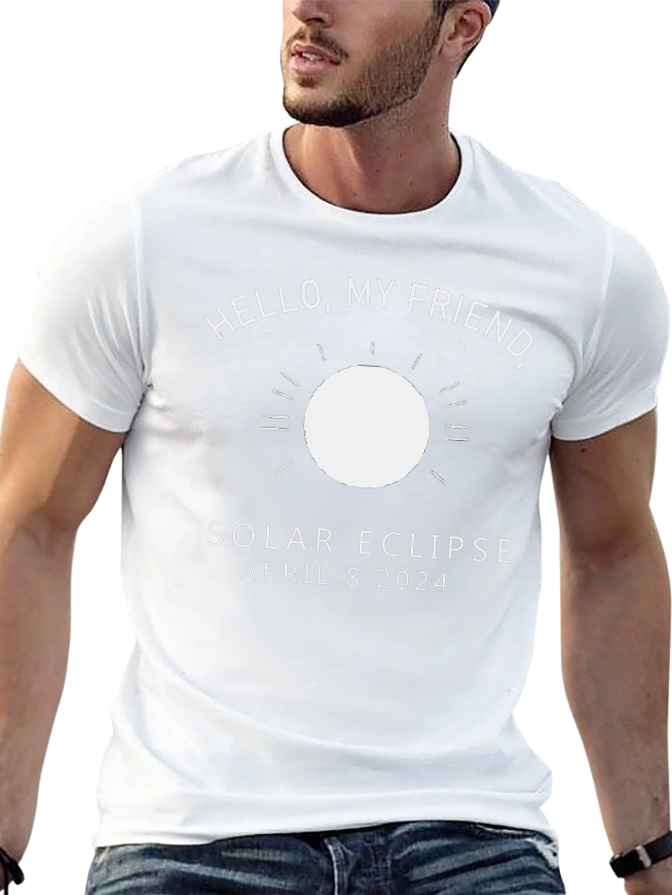 Solar Eclipse April 8 2024 Black T-Shirt
