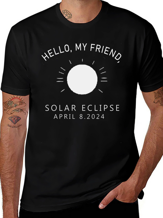Solar Eclipse April 8 2024 Black T-Shirt