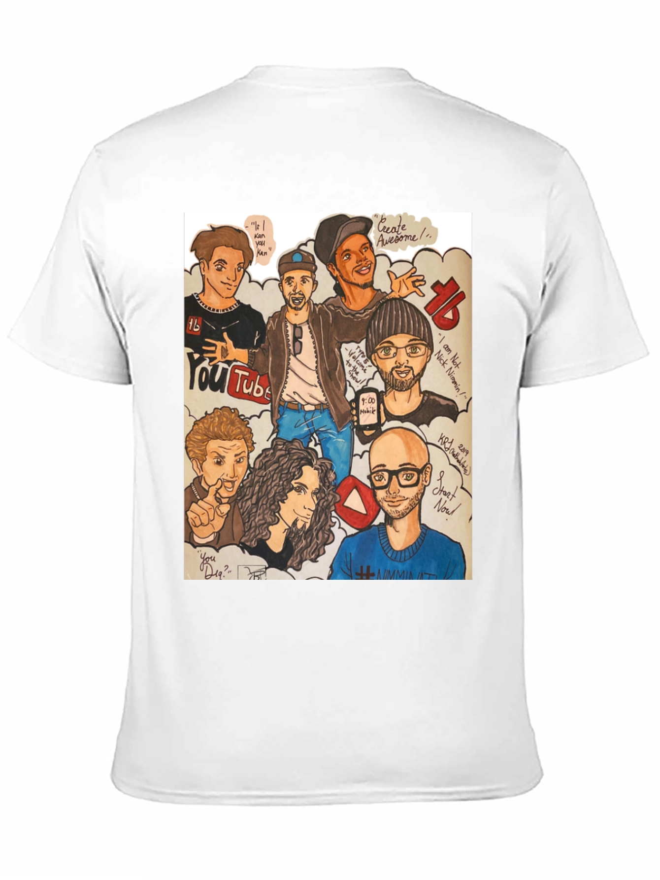 YouTube Crew T-Shirt - Black Graphic Tee