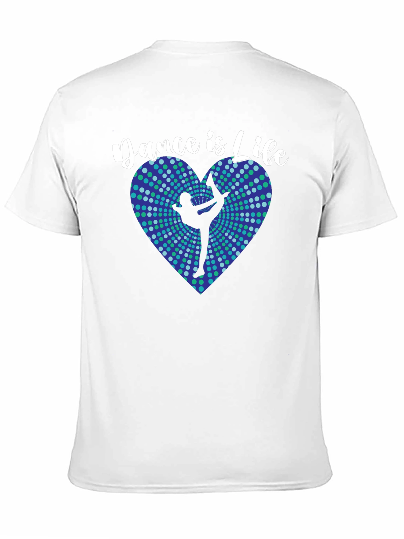 Dance Is Life Black T-Shirt - Heart Design