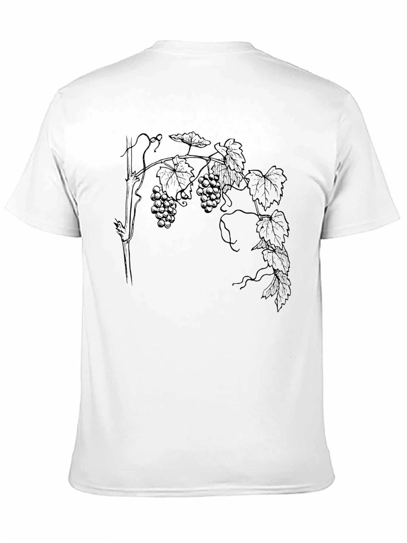 Grapes Print Tee - Classic Black T-Shirt