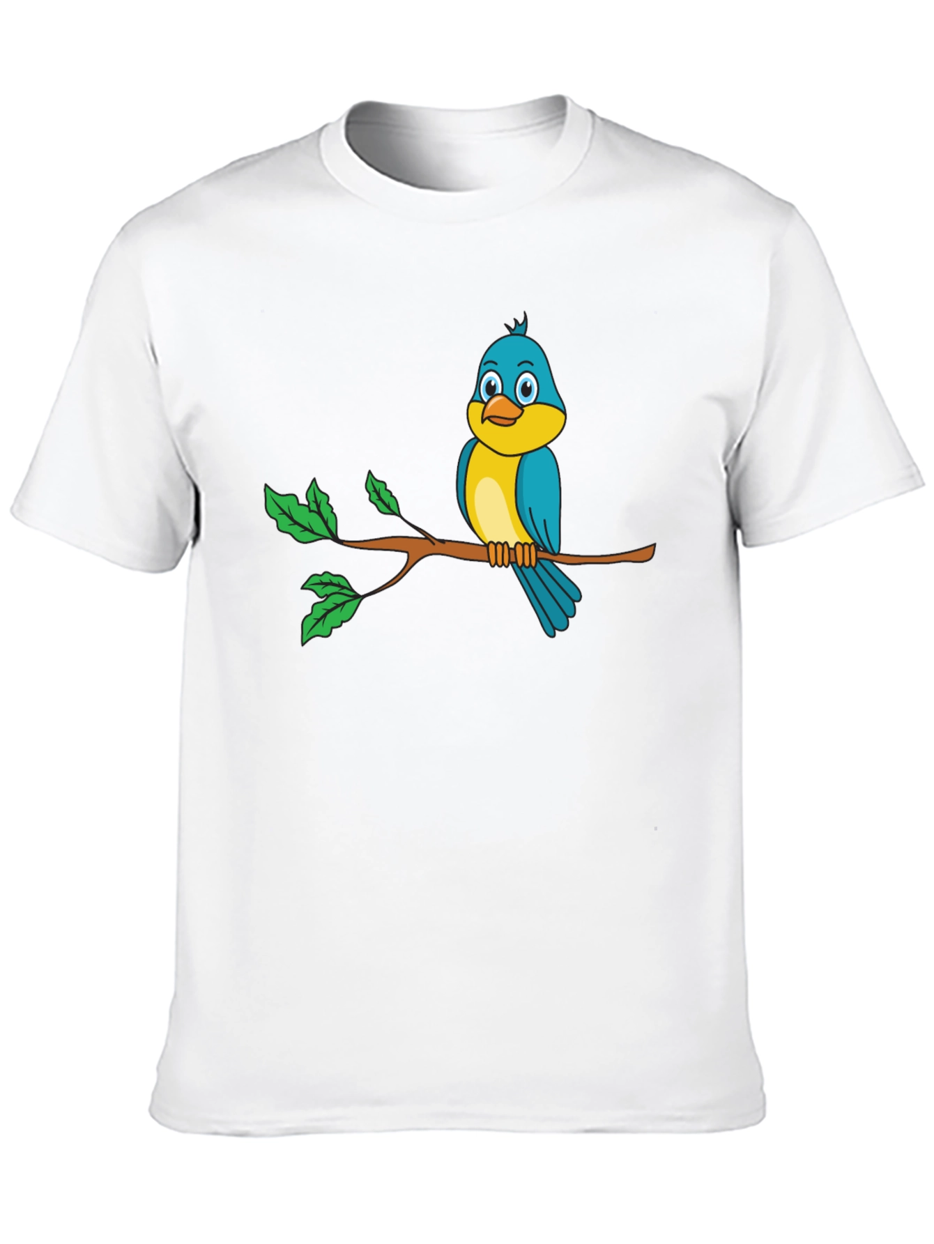 Bird on a Branch Black Graphic Tee
