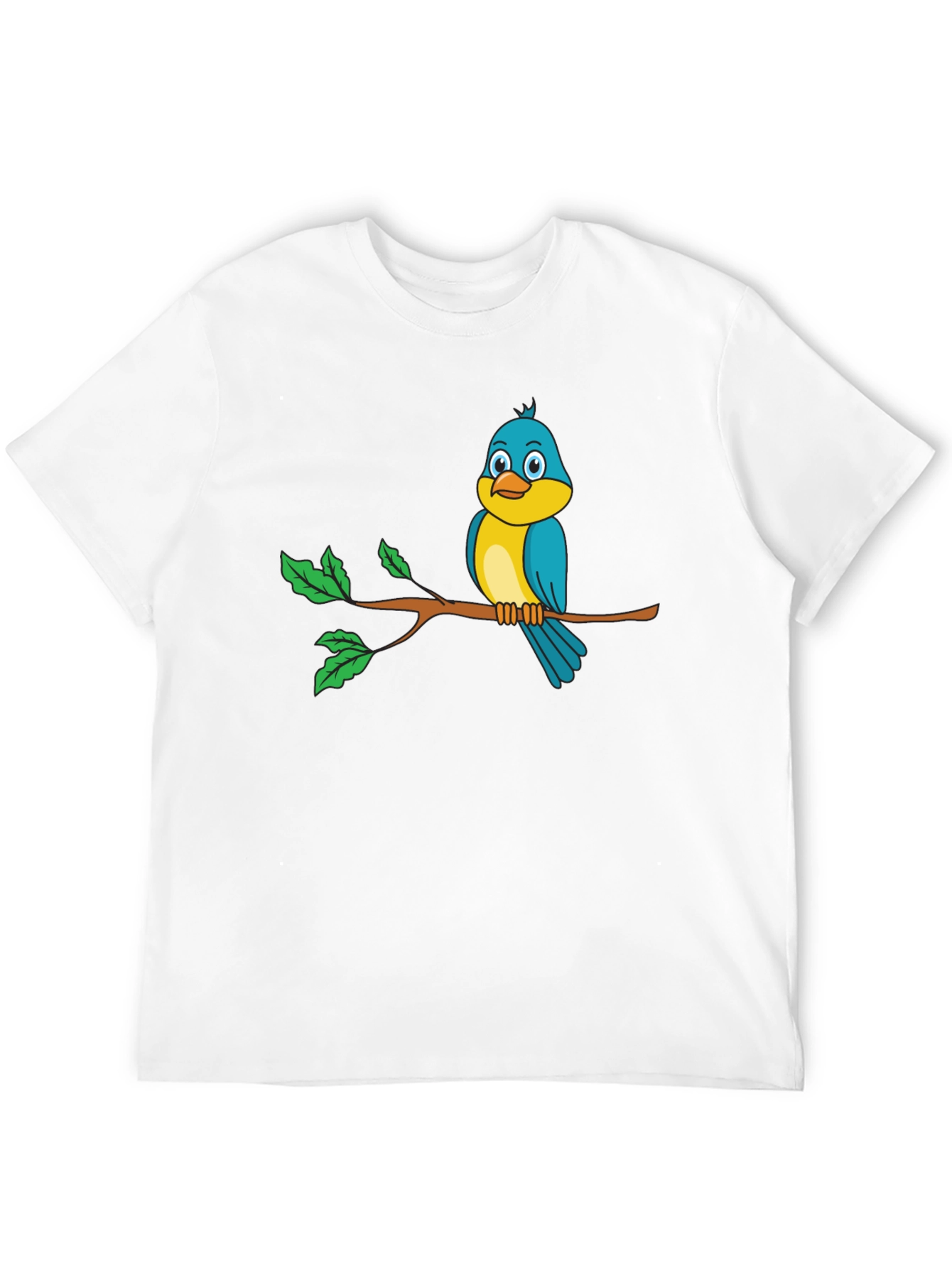 Bird on a Branch Black Graphic Tee