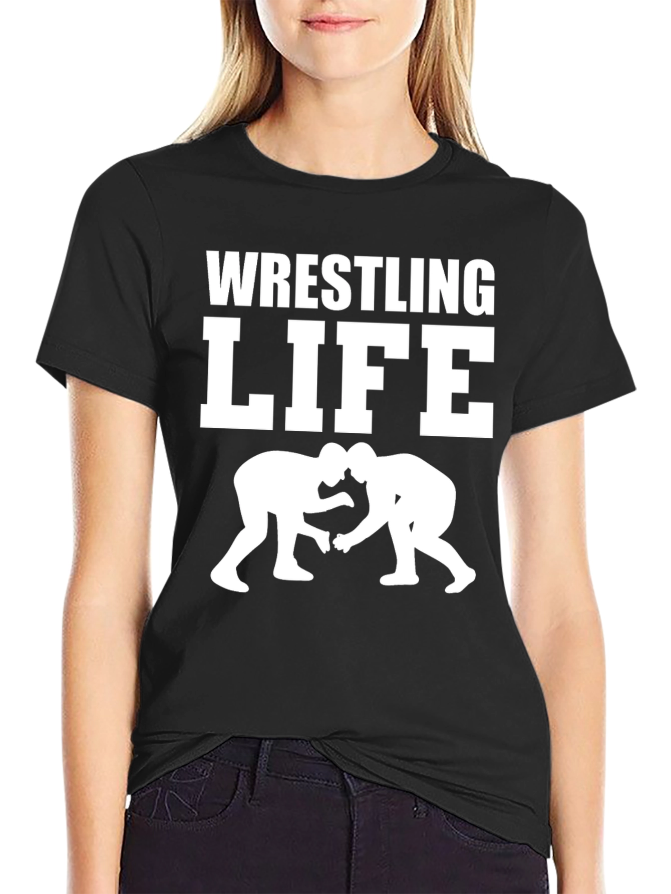 Wrestling Life Black T-Shirt