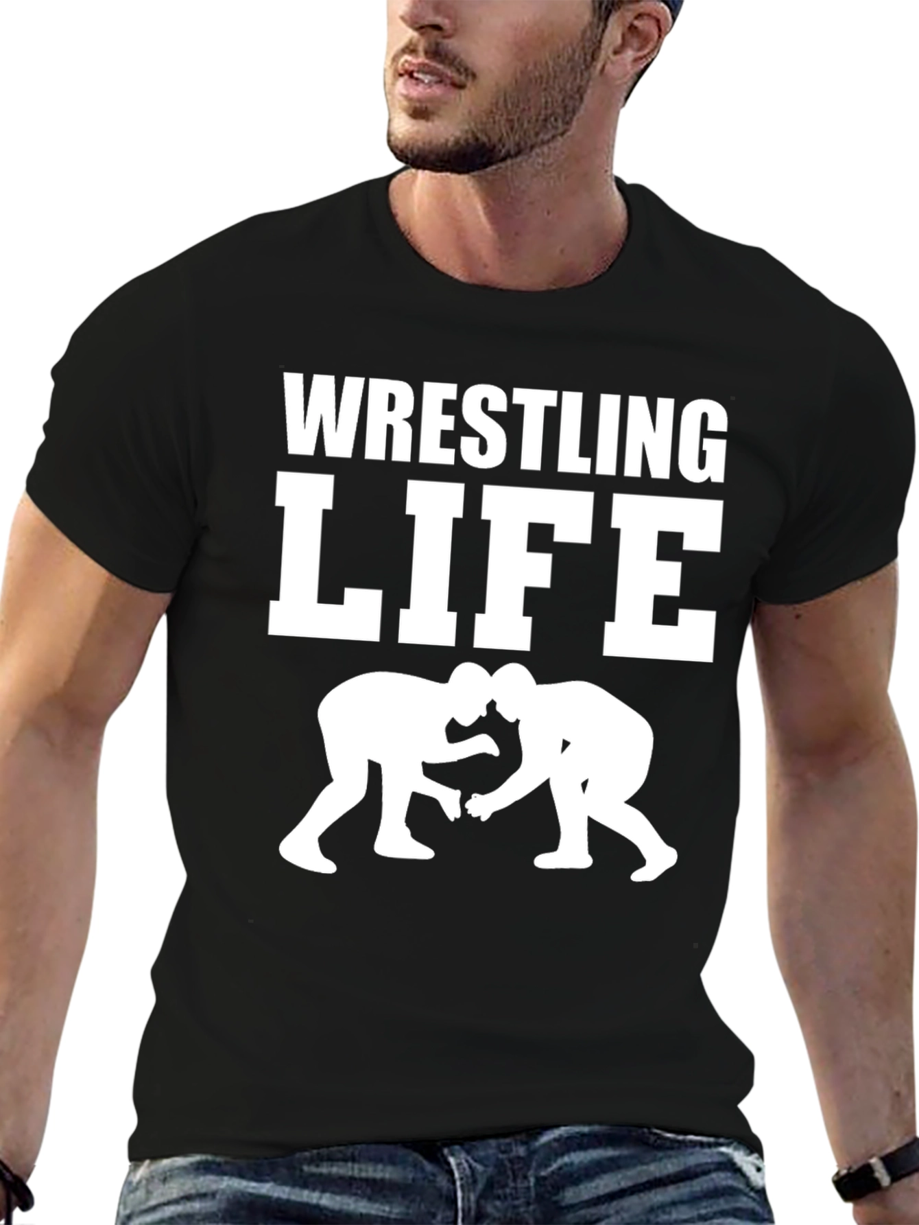 Wrestling Life Black T-Shirt