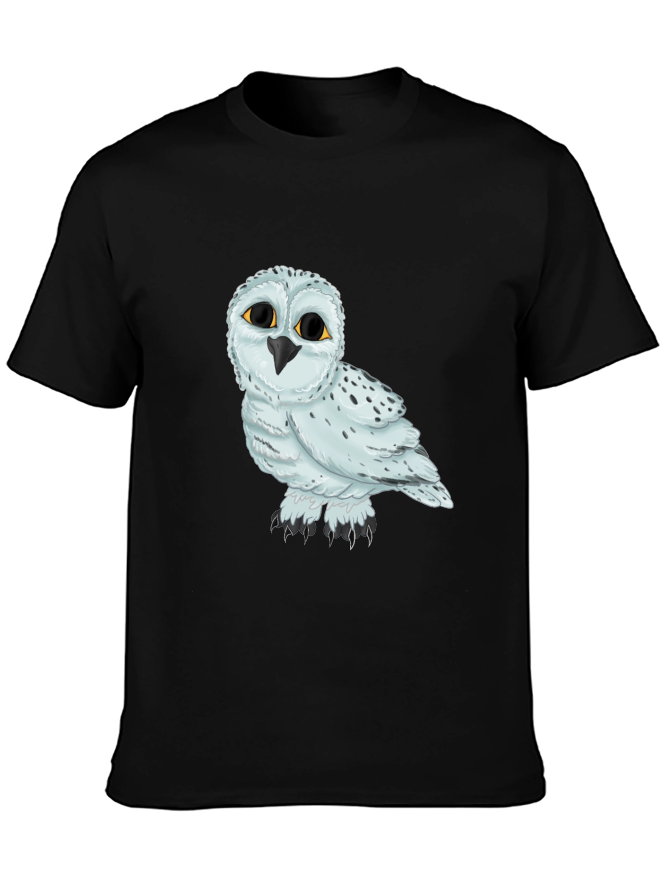 Owl Graphic Black T-Shirt Unisex