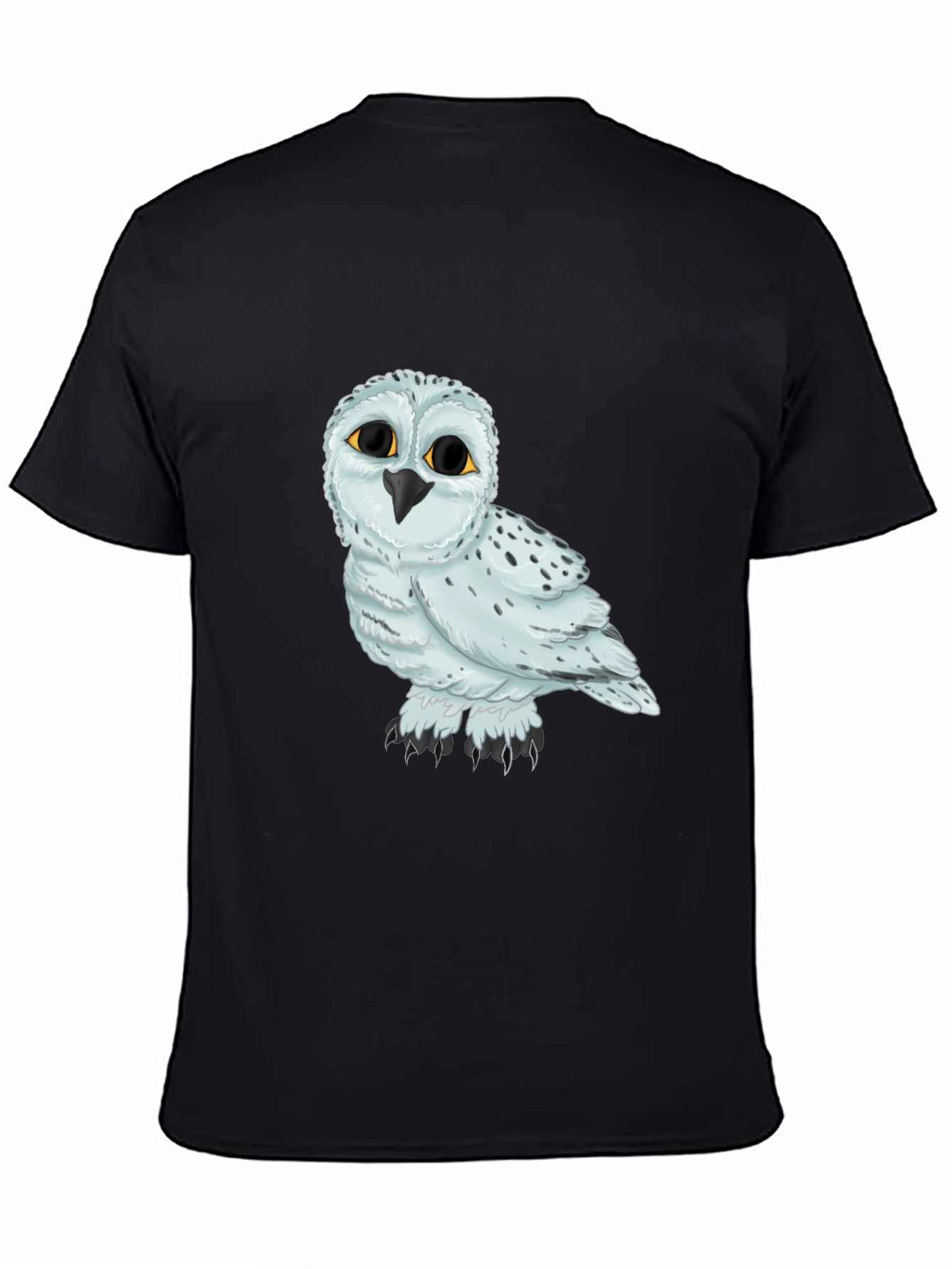 Owl Graphic Black T-Shirt Unisex