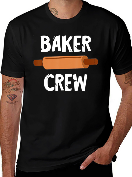 Baker Crew T-Shirt - Rolling Pin Design