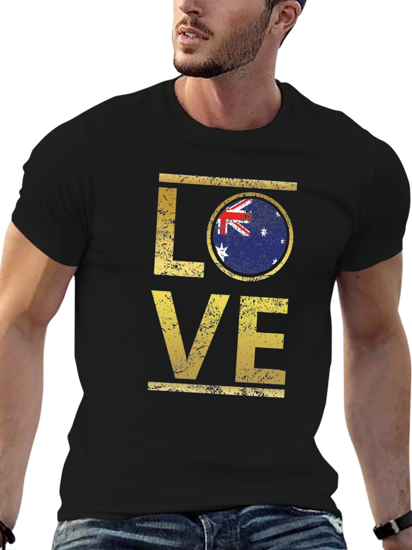 LOVE Australia Flag Graphic T-Shirt