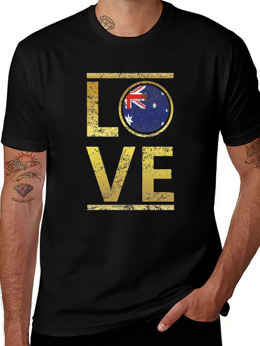 LOVE Australia Flag Graphic T-Shirt