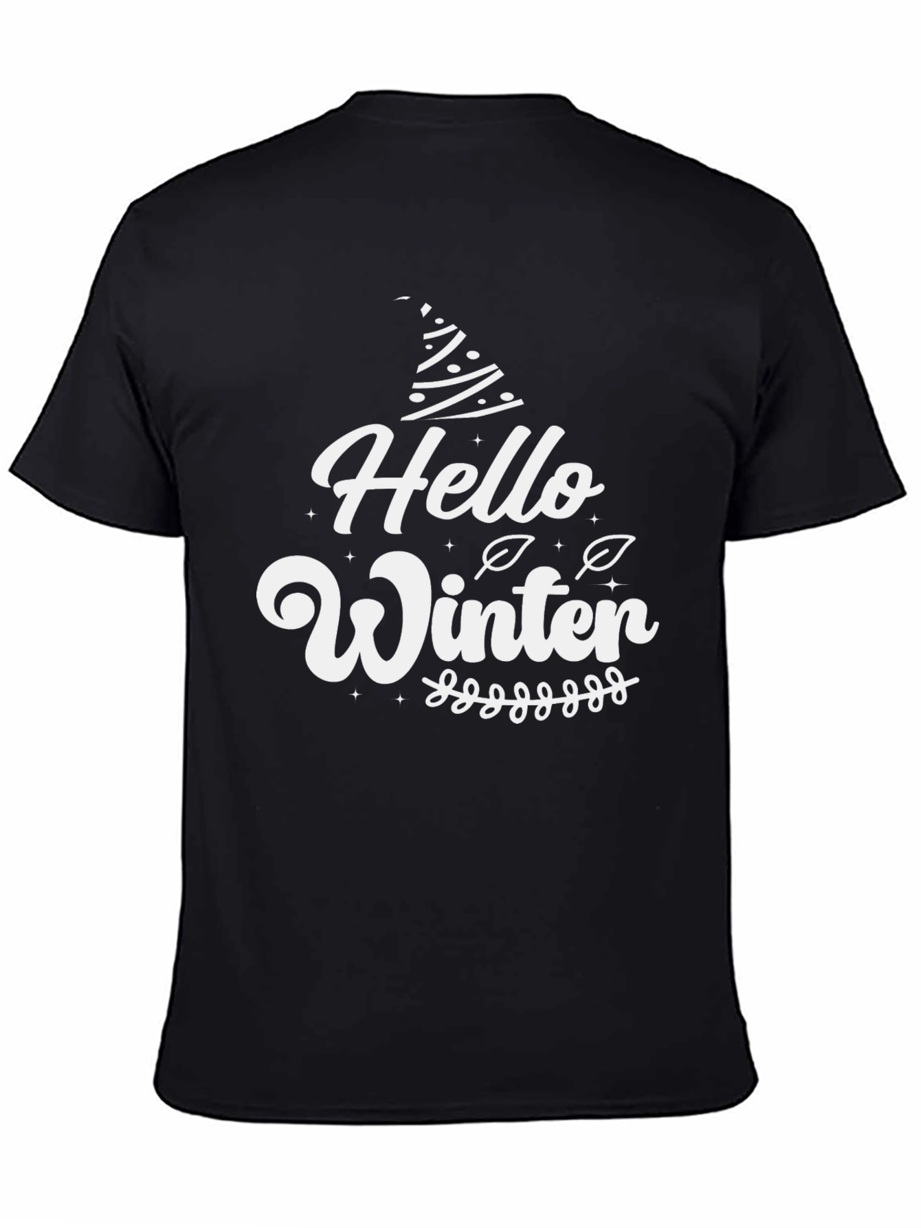 Hello Winter Graphic Tee - Holiday Season Shirt