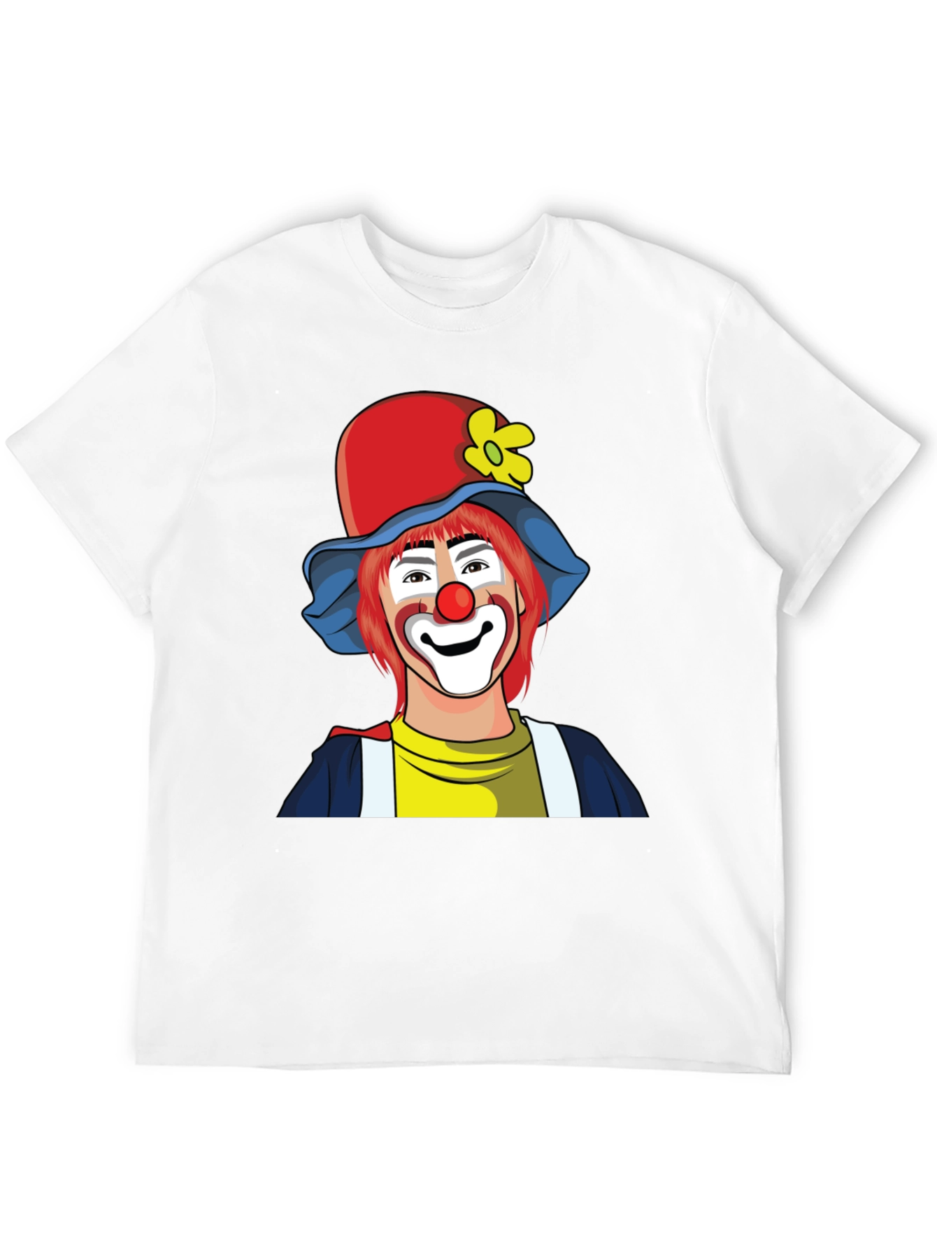 Clown Graphic Tee - Black Cotton T-Shirt