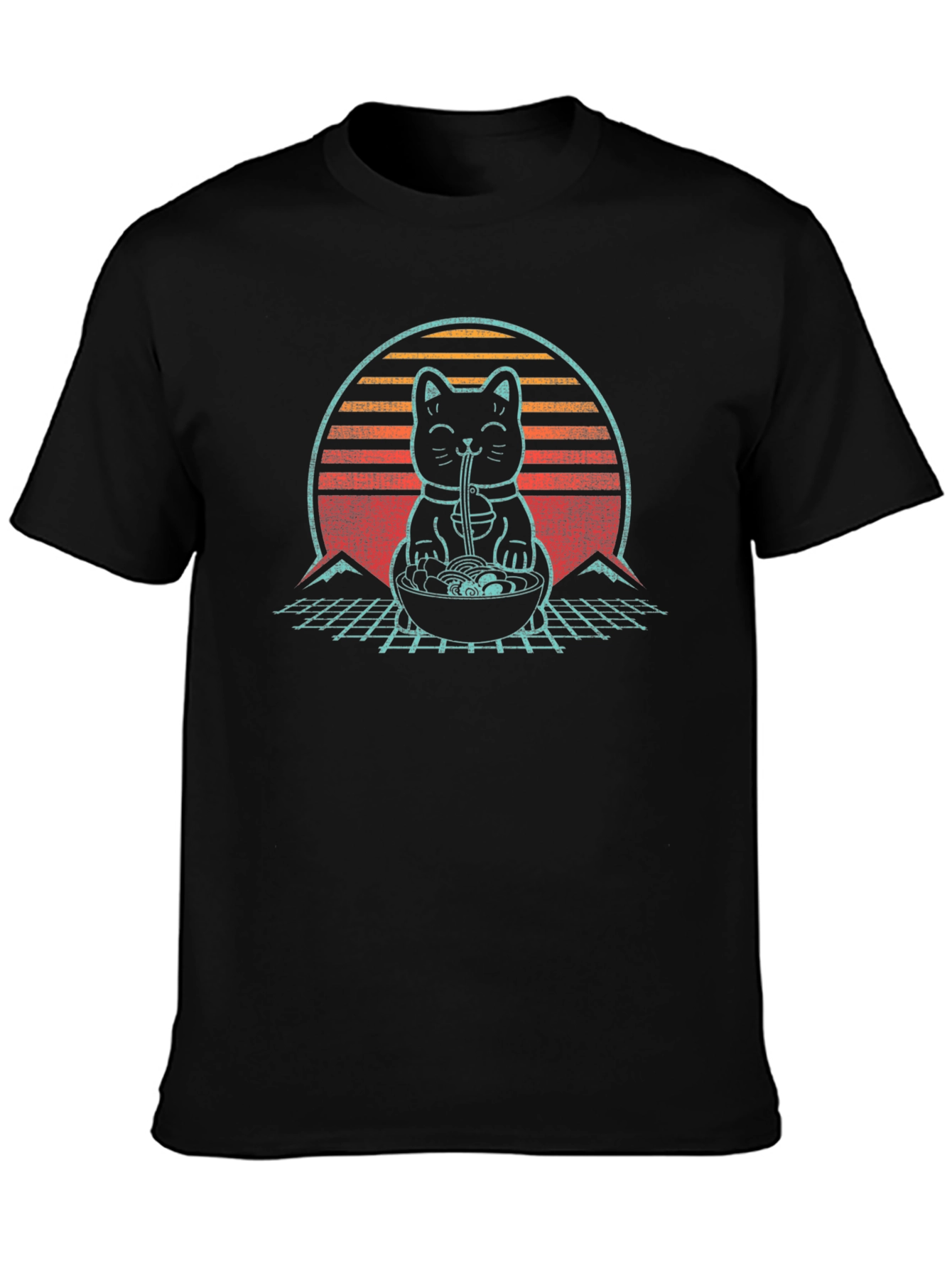 Retro Ramen Cat T-Shirt