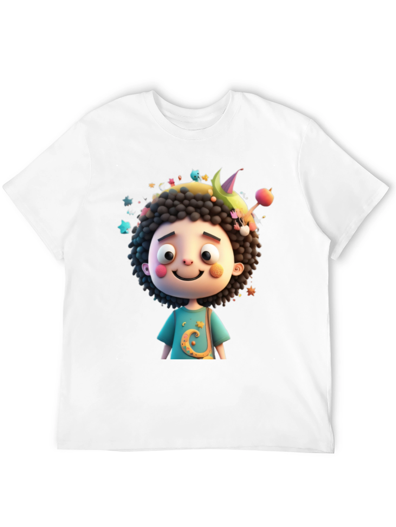 Cartoon Character Black T-Shirt