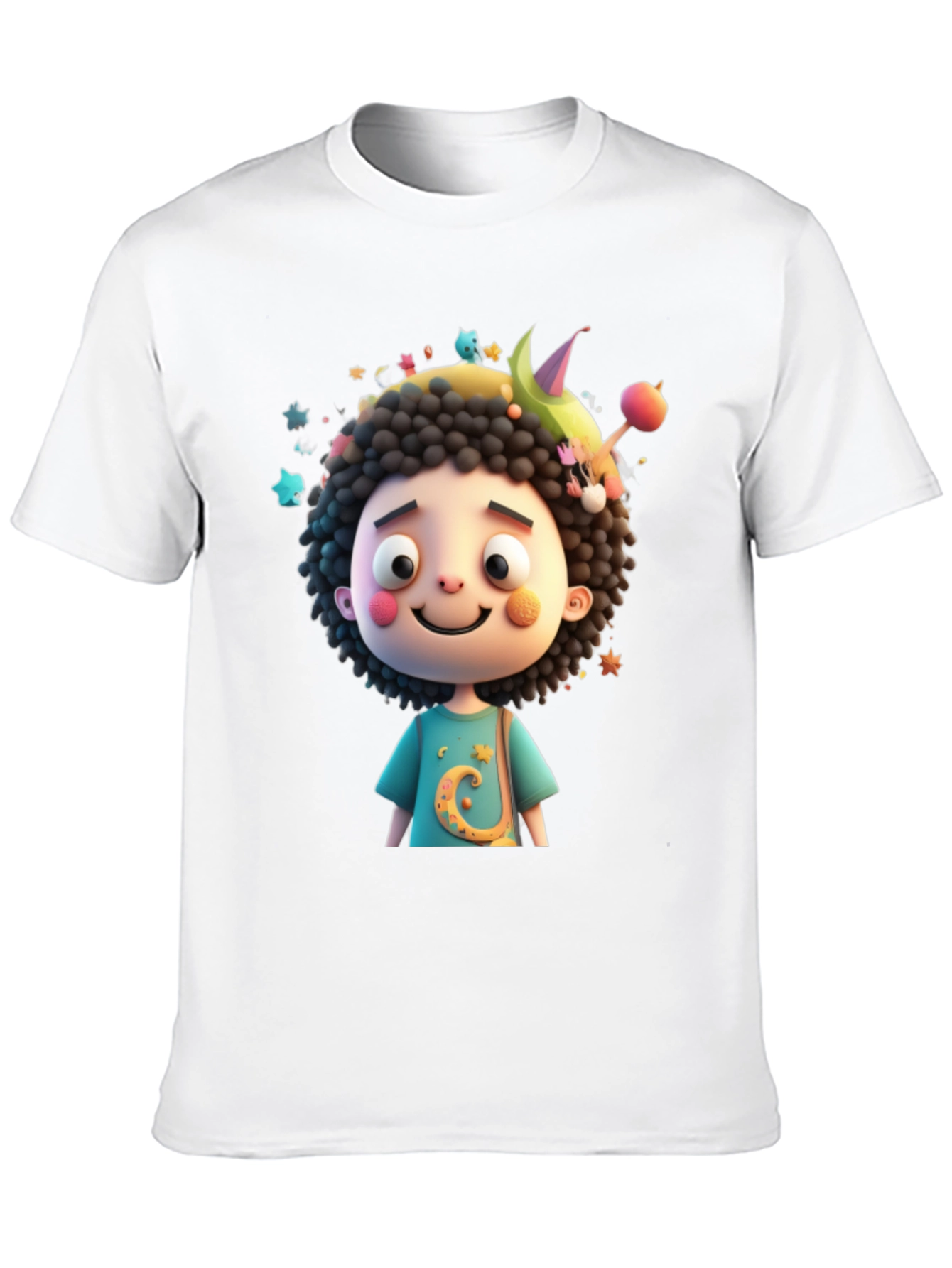 Cartoon Character Black T-Shirt
