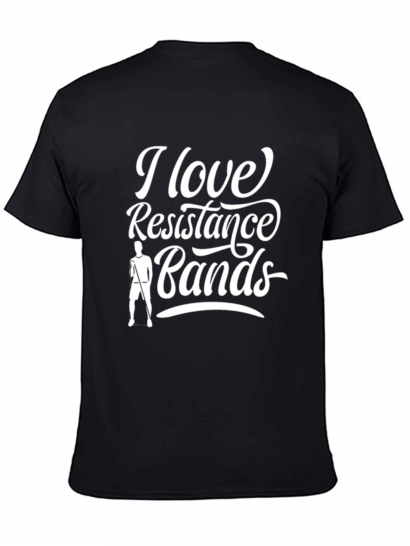 I Love Resistance Bands Graphic Tee - Black