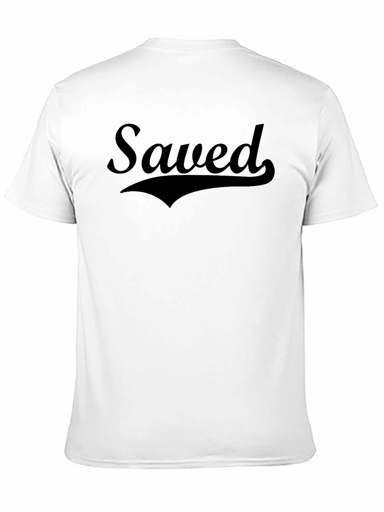 Saved Graphic Print Crew Neck T-Shirt