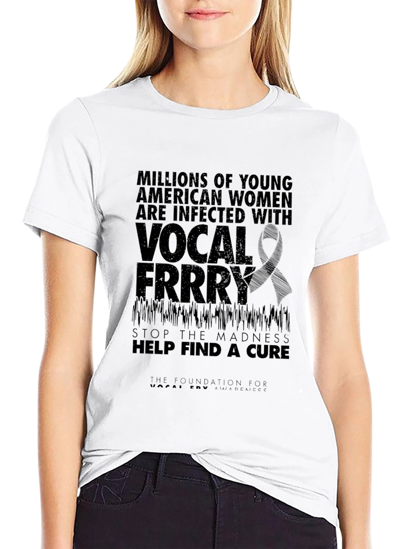 Vocal Fry Awareness Tee - Stop the Madness