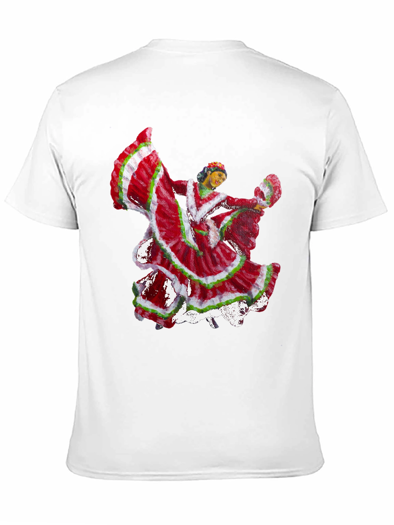 Folklorico Dancer Graphic Tee - Black