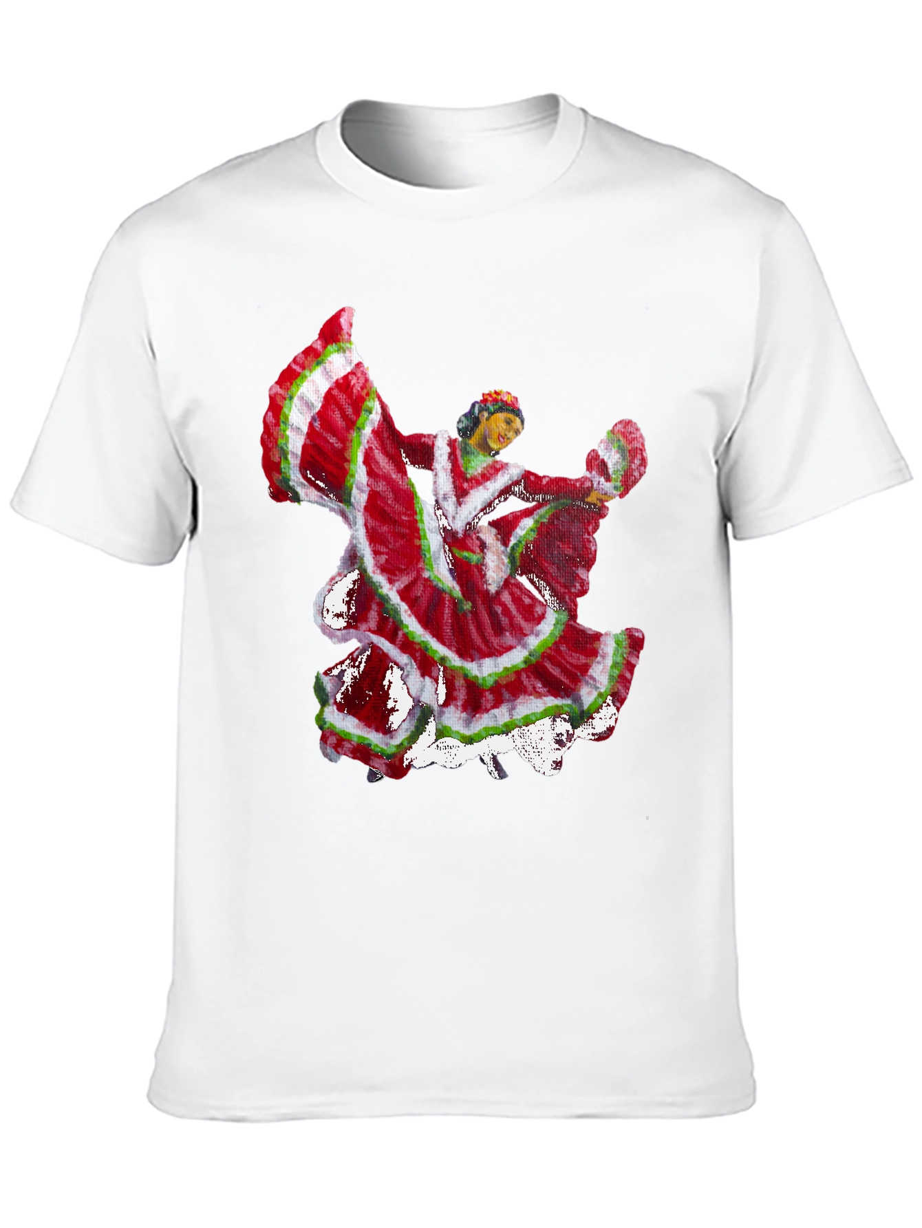 Folklorico Dancer Graphic Tee - Black