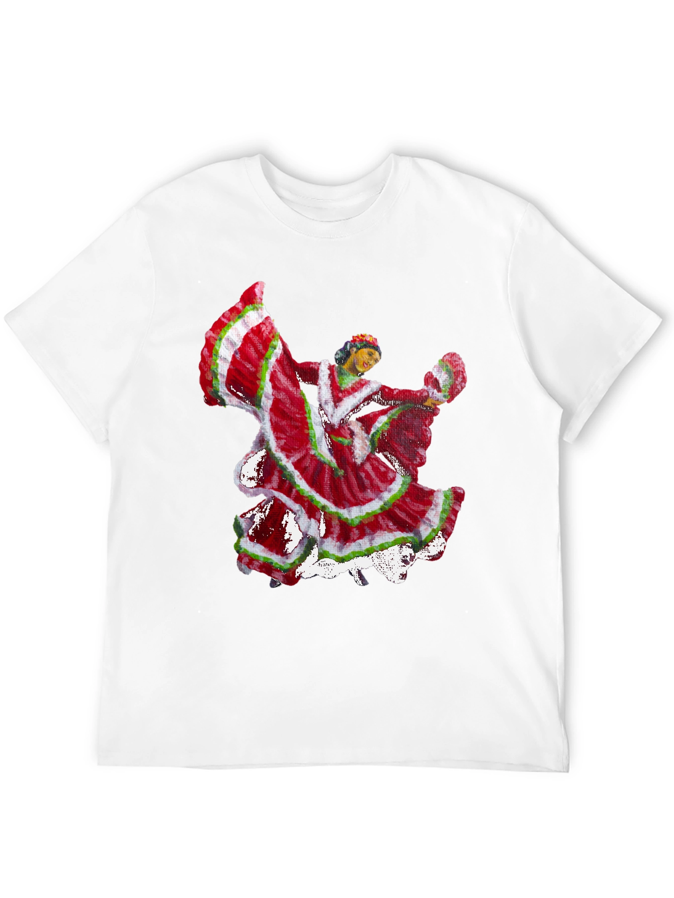 Folklorico Dancer Graphic Tee - Black
