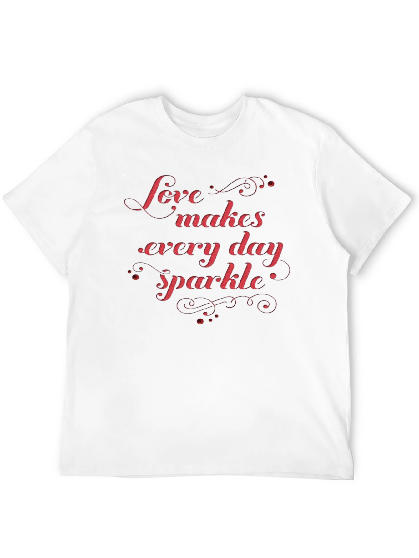 Love Makes Every Day Sparkle Graphic Tee