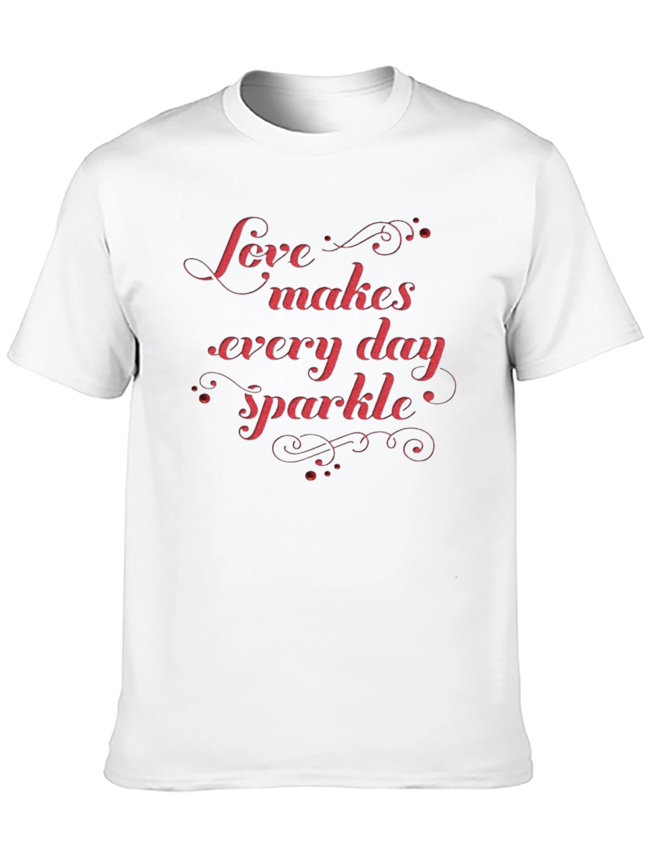 Love Makes Every Day Sparkle Graphic Tee
