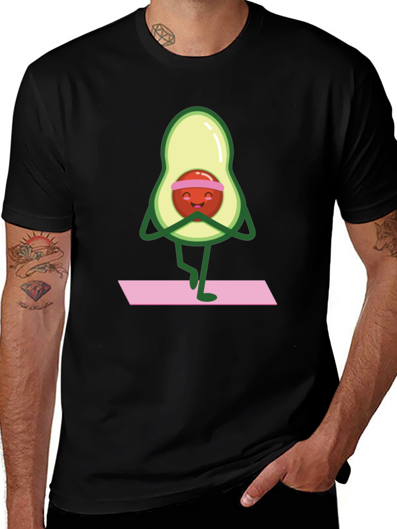 Yoga Avocado Graphic Tee - Relaxed Fit