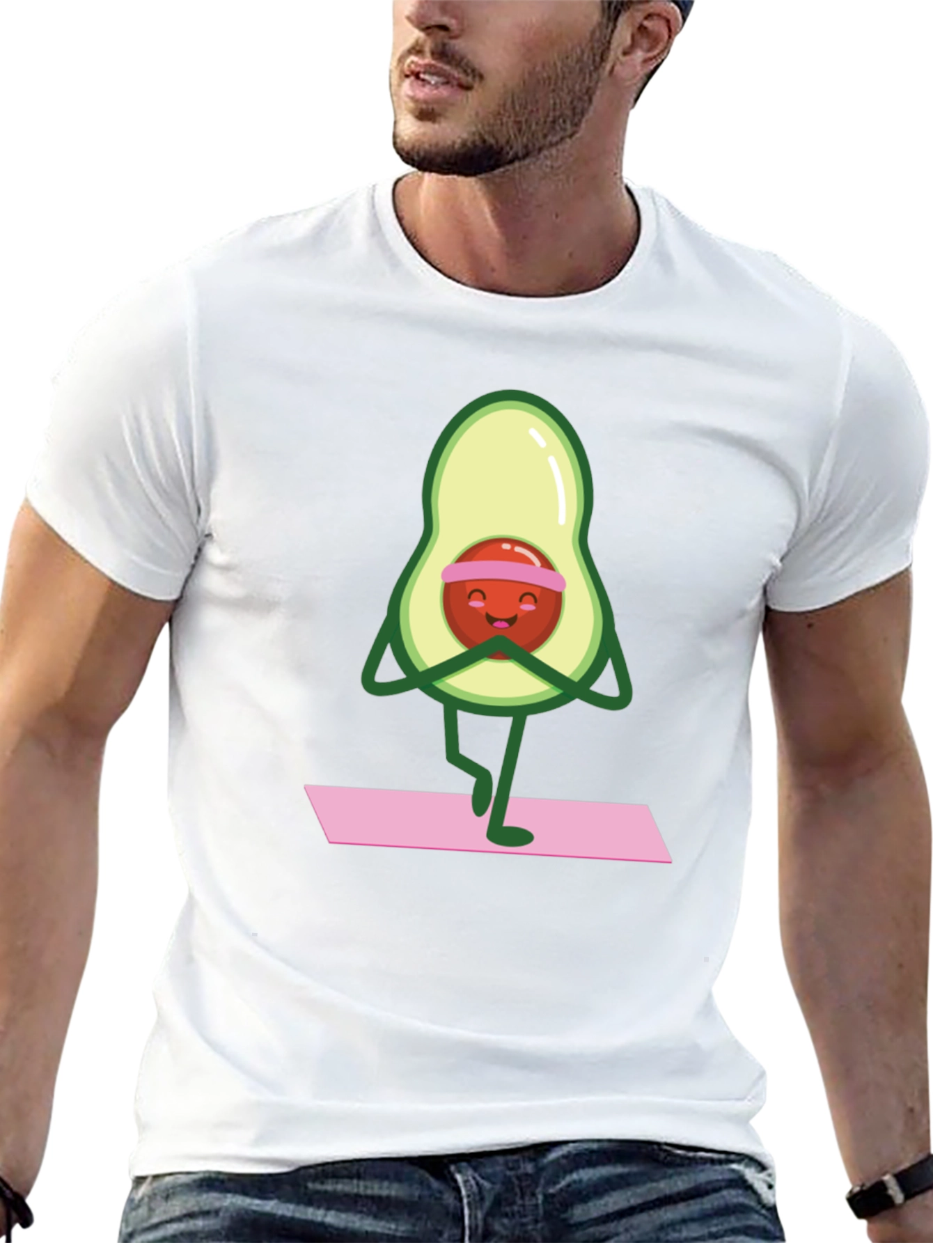 Yoga Avocado Graphic Tee - Relaxed Fit