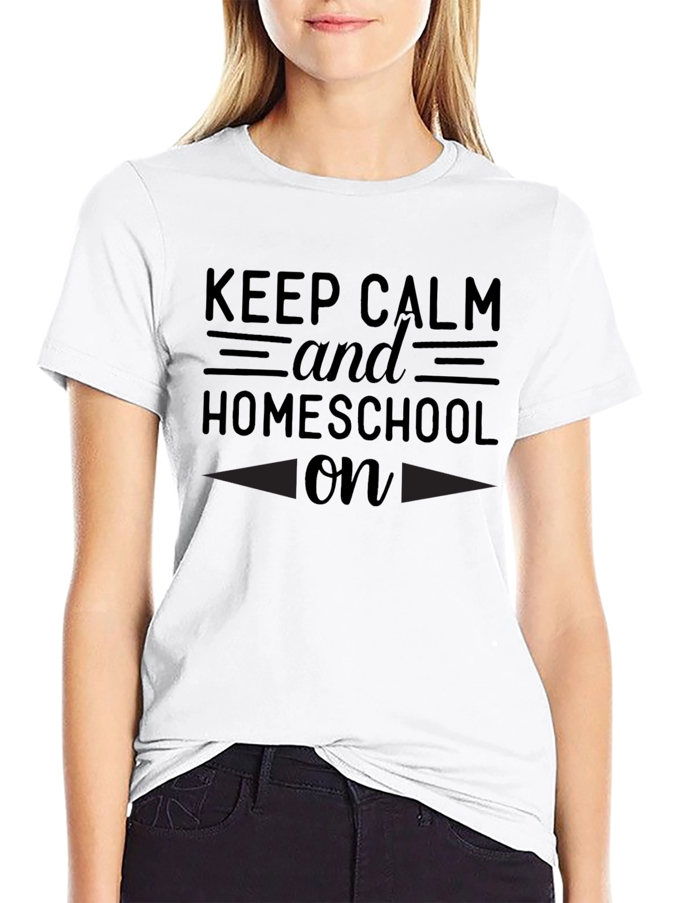 Keep Calm and Homeschool On T-Shirt