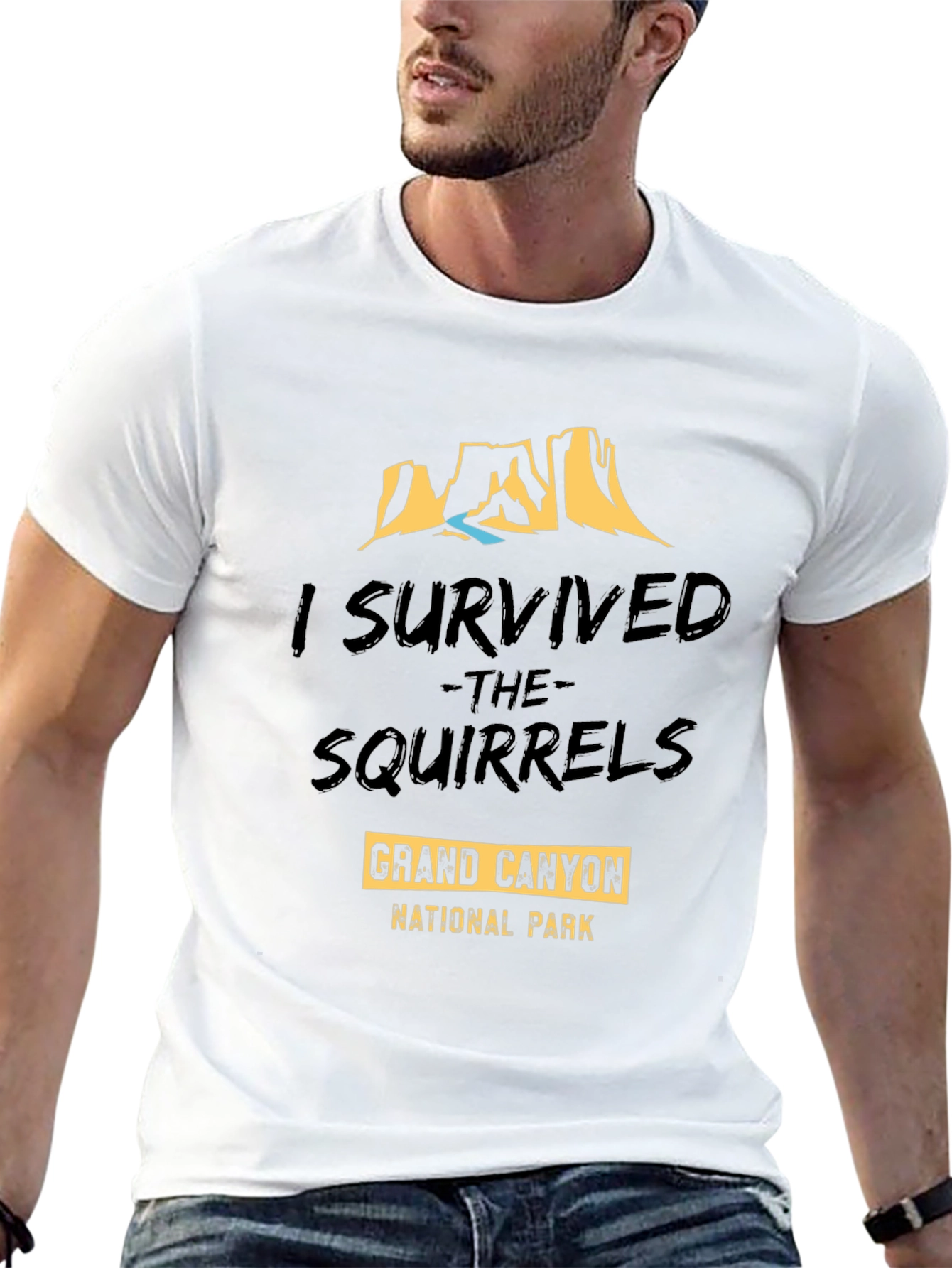 I Survived The Squirrels Grand Canyon Black T-Shirt