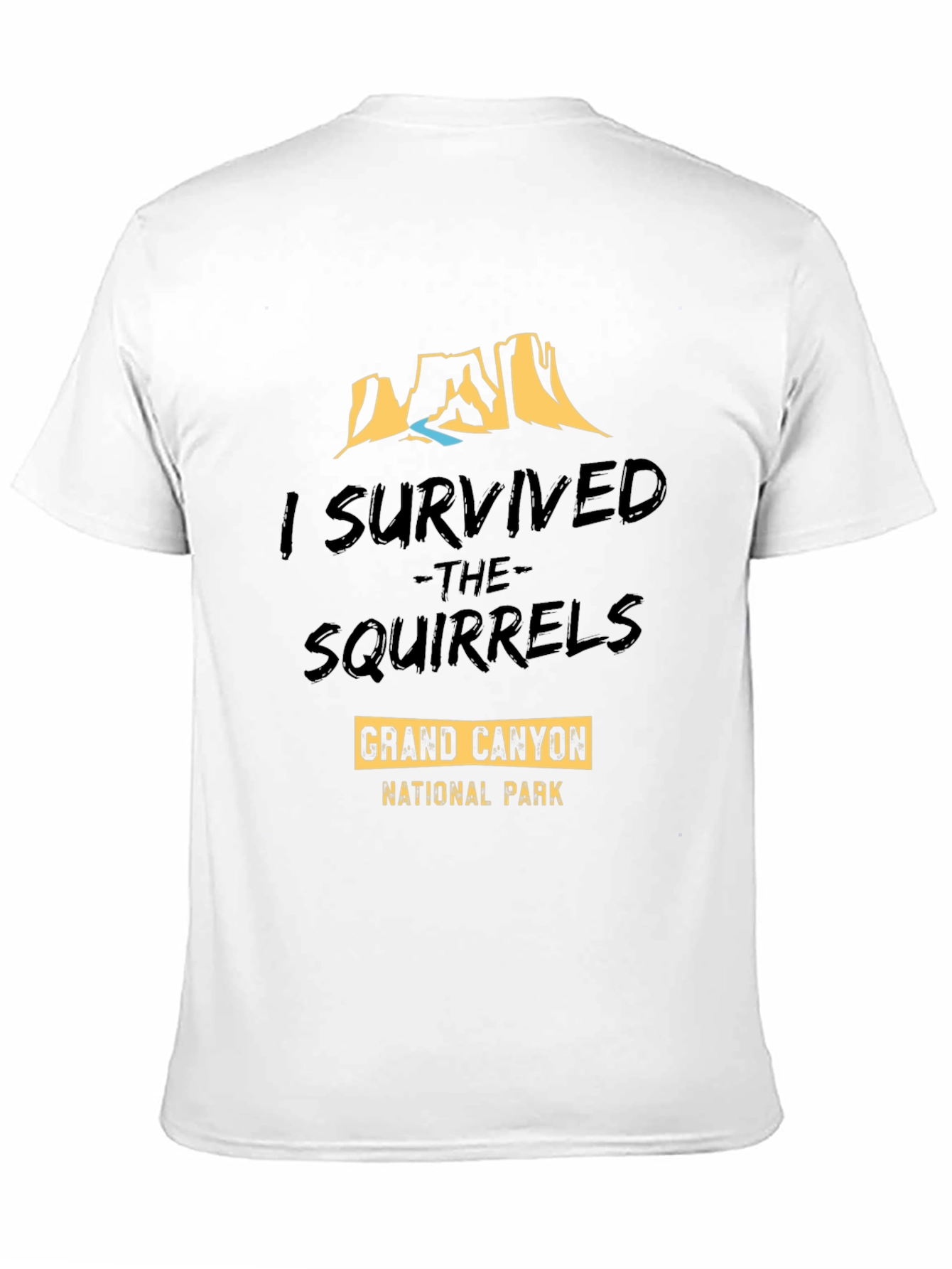 I Survived The Squirrels Grand Canyon Black T-Shirt