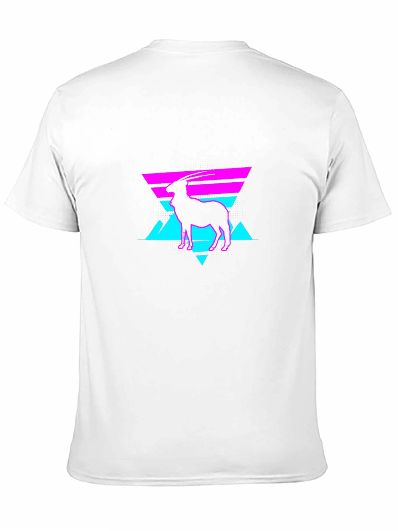 Retro Goat Graphic Tee - Cool Neon Style Shirt