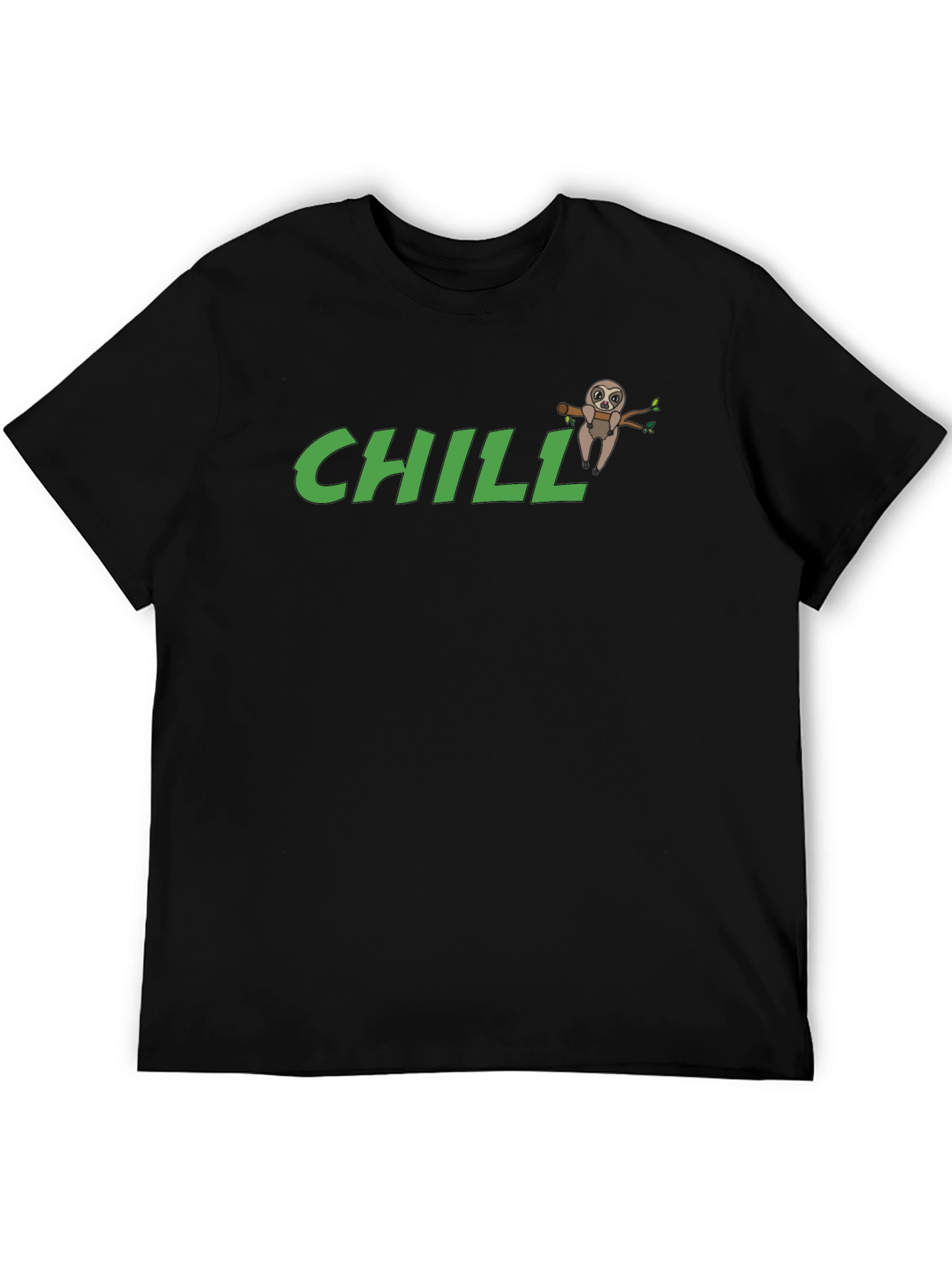 Chill Sloth Black T-Shirt