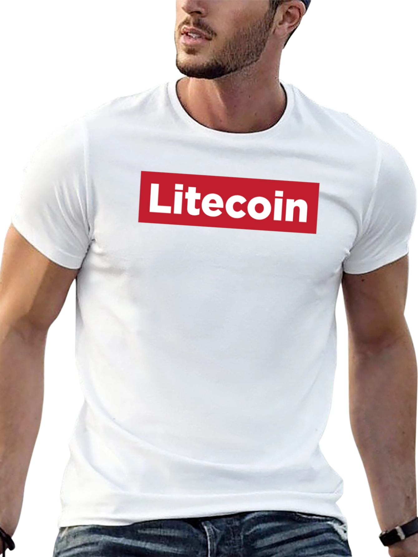 Litecoin Red Box Logo T-Shirt - Crypto Fashion