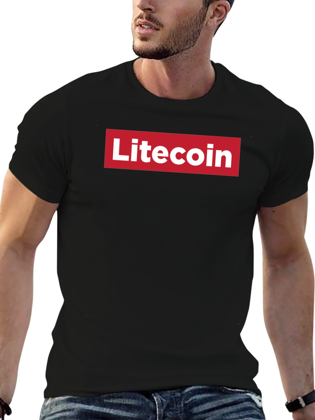 Litecoin Red Box Logo T-Shirt - Crypto Fashion
