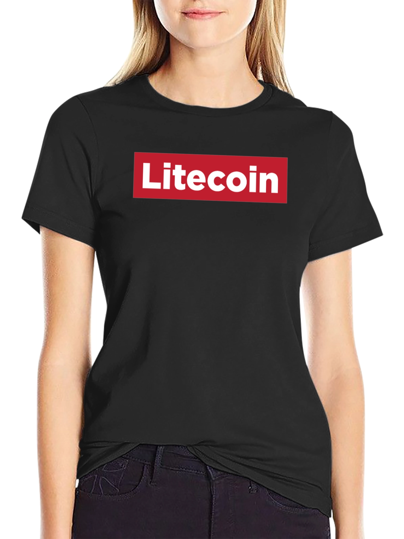 Litecoin Red Box Logo T-Shirt - Crypto Fashion