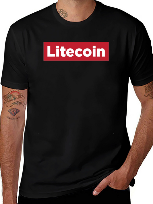 Litecoin Red Box Logo T-Shirt - Crypto Fashion